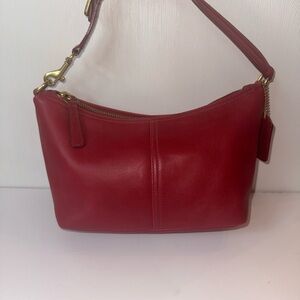 Coach Legacy Leather Hobo 9596 | Red Full Grain Leather | Vintage Y2K |